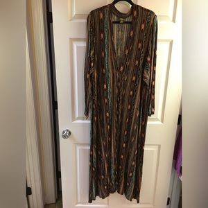 24/7 Woman’s Duster Cardigan boho festival Size 3x